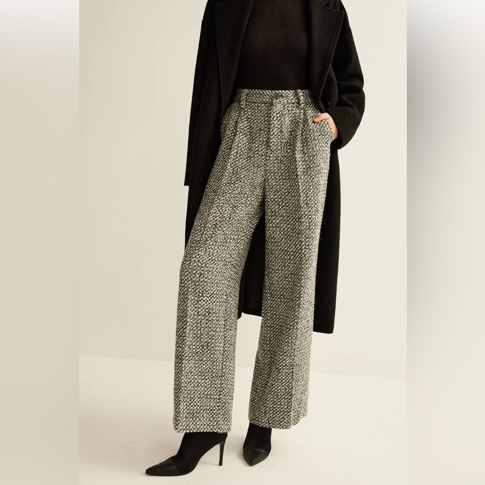 NWT Commense Wool-Blend Trousers in Grey, Size M 💻